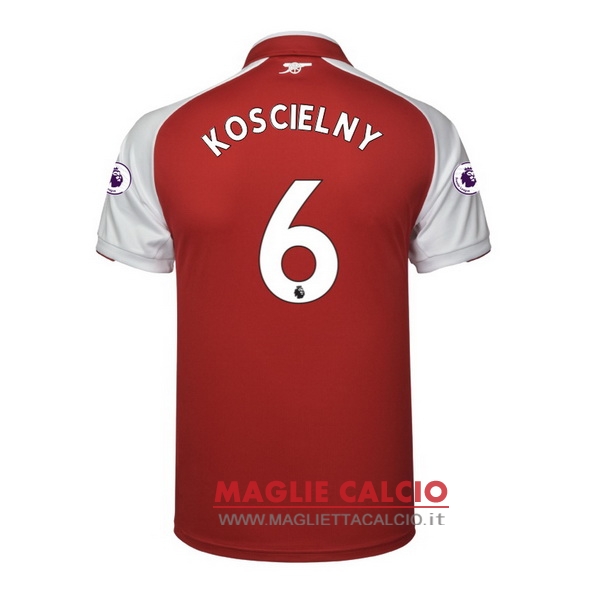 nuova maglietta arsenal 2017-2018 koscielny 6 prima